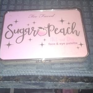 Too faced sugar peach wet and dry face and eye palette